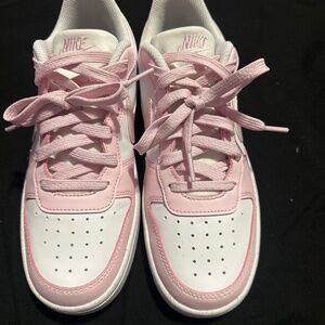 Pink and White Nike